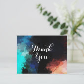 Carte Postale Merci moderne Abstrait de peinture (Debout devant)