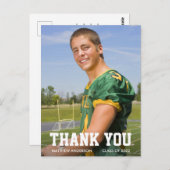 Carte Postale Merci moderne de diplôme sportif (Devant / Derrière)