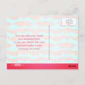 Carte Postale Merci moderne de fête d'anniversaire mignonne sirè (Dos)