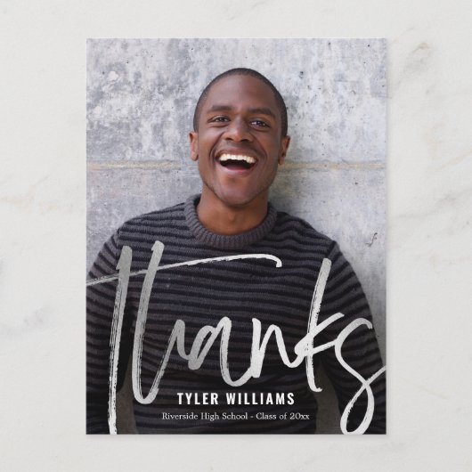 Carte postale Merci moderne de graduation brillant (Devant)