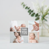 Carte Postale Merci moderne et photos de Faire-part de naissance (Debout devant)