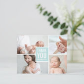 Carte Postale Merci moderne et photos de Faire-part de naissance (Debout devant)