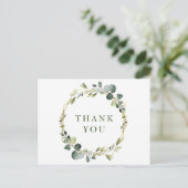 Carte Postale Merci moderne Eucalyptus Wreath Frame (Debout devant)