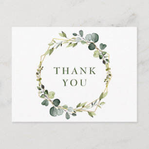 Carte Postale Merci moderne Eucalyptus Wreath Frame