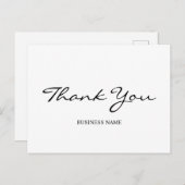 Carte Postale Merci moderne minimaliste (Devant / Derrière)