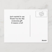 Carte Postale Merci moderne noir blanc rayures Parties scintilla (Dos)