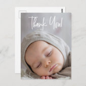 Carte Postale Merci moderne  photo bébé Faire-part (Devant / Derrière)