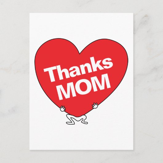 Carte Postale Merci MOM (Devant)