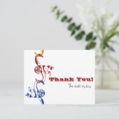 Carte postale Merci Monkey Barrel (Debout devant)