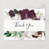 Carte postale Merci Moody Purple Blooms (Devant)