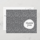Carte postale Merci Motif moderne (Devant / Derrière)
