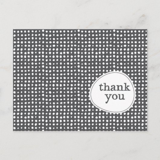 Carte postale Merci Motif moderne (Devant)