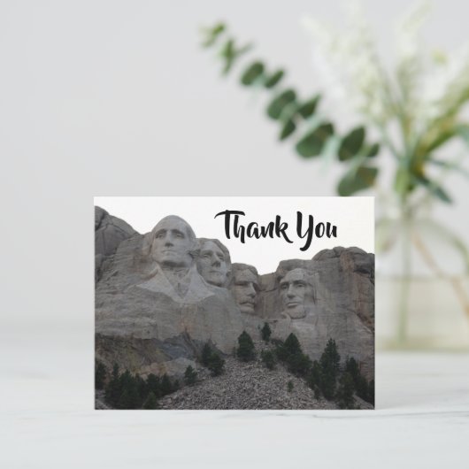 Carte Postale Merci Mount Rushmore (Debout devant)