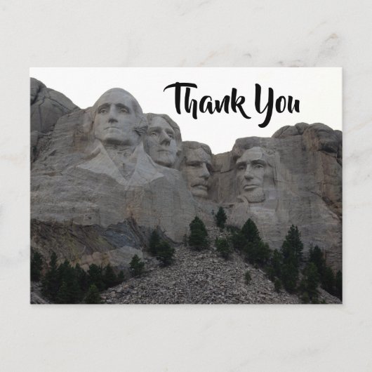 Carte Postale Merci Mount Rushmore (Devant)