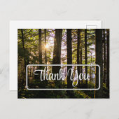 Carte Postale Merci, nature, personnalisable (Devant / Derrière)