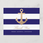 Carte Postale Merci nautique (Devant)