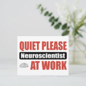 Carte Postale Merci Neuroscientifique Au Travail (Debout devant)