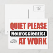 Carte Postale Merci Neuroscientifique Au Travail (Devant / Derrière)