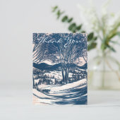 Carte Postale Merci Noël Vintage (Debout devant)