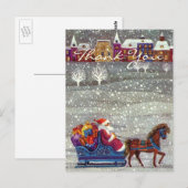 Carte Postale Merci Noël Vintage (Devant / Derrière)