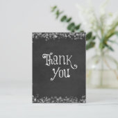 Carte Postale Merci noir et blanc (Debout devant)