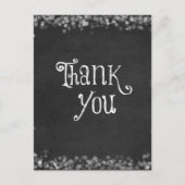 Carte Postale Merci noir et blanc (Devant)