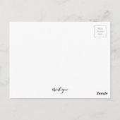 Carte Postale 'merci' noir et blanc (Dos)