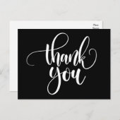 Carte Postale Merci Noir Et Blanc - Mariage (Devant / Derrière)