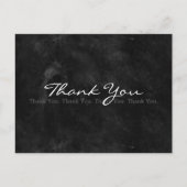 Carte Postale Merci noir et blanc simple (Devant)