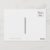 Carte postale Merci noir tendance et bon marché (Dos)