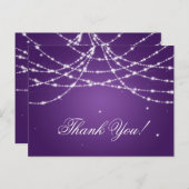 Carte Postale Merci Note Chaîne Parkling Violet (Devant / Derrière)