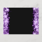 Carte Postale Merci Note Éclairage Lumières Violet (Dos)