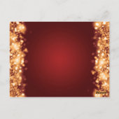 Carte Postale Merci Note Éclairage Or (Dos)