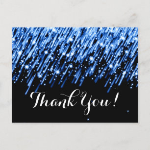 Carte Postale Merci Note Étoiles Tombantes "Sapphire Blue"