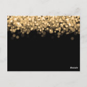 Carte Postale Merci Note Gold Lights (Dos)
