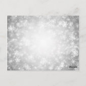 Carte Postale Merci Note Silver Winter Wonderland (Dos)