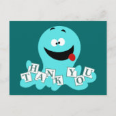 Carte Postale Merci octopique (Devant)