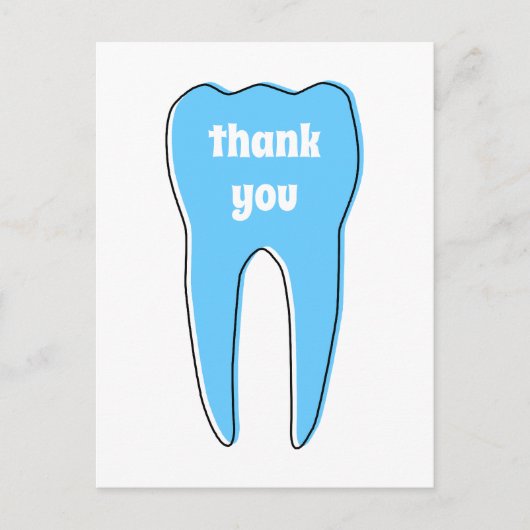 Carte Postale MERCI oddrex dent (Devant)