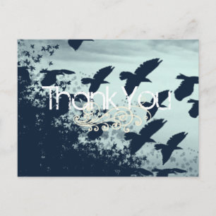 Carte Postale Merci - Oiseaux en Vol -