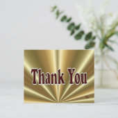 Carte postale Merci or brillant - personnaliser (Debout devant)