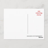 Carte postale Merci or brillant - personnaliser (Dos)