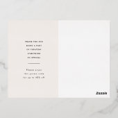 Carte postale Merci or pour entreprise personnalis (Verso)