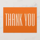 Carte postale Merci orange (Devant)