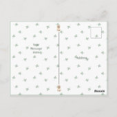 Carte postale Merci Ours Aquarelle Cute (Dos)