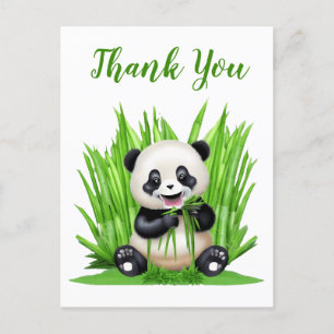 Carte Postale Merci Ours Panda