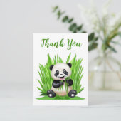 Carte Postale Merci Ours Panda (Debout devant)