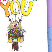 Carte postale MERCI OWL par Nicole Janes