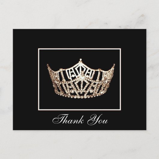 Carte postale Merci Pageant Crown (Devant)