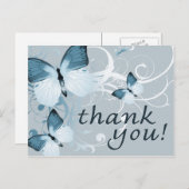 Carte Postale merci : papillons : (Devant / Derrière)