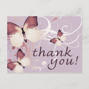 Carte Postale merci : papillons :